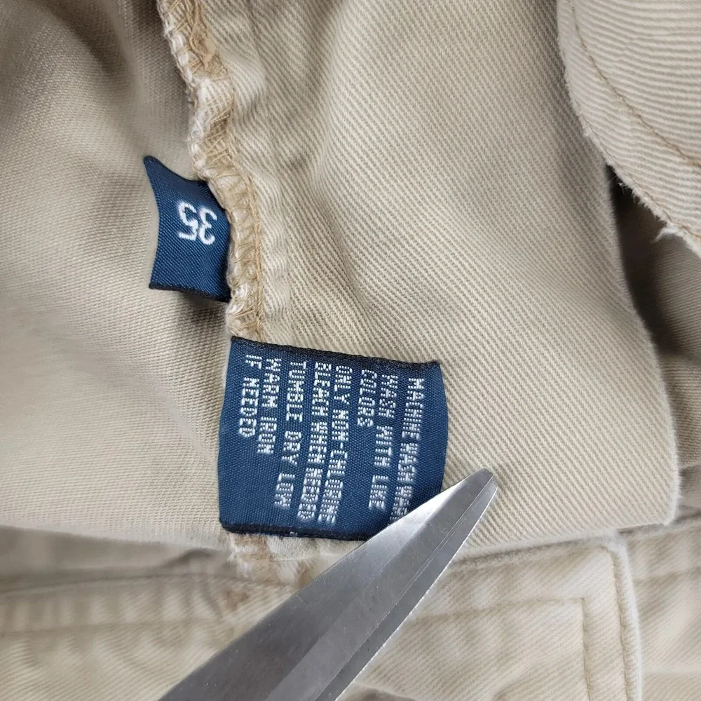 Polo by Ralph Lauren‎ Shorts Mens 35 Tan Vintage Baggy Cargo Y2k 90s Skater